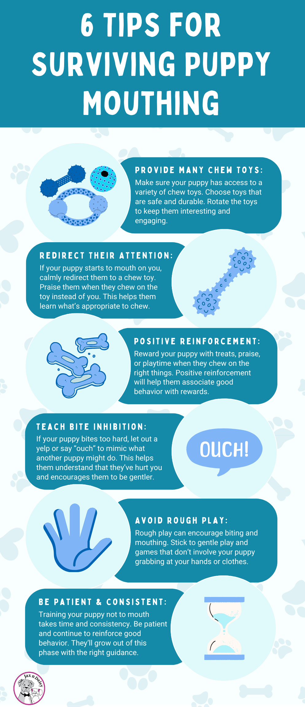 6 Tips for Surviving Puppy Mouthing