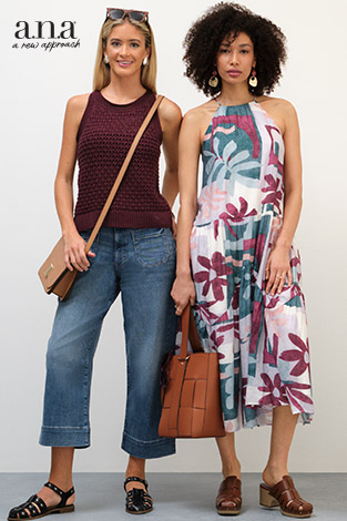 From $24.99 a.n.a. Apparel, select styles. Also in plus, petite & tall sizes.