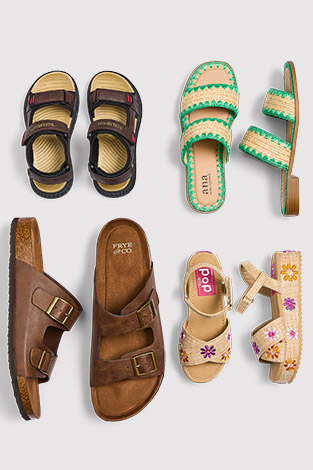 From $19.99 Sandals For The Family, select styles.