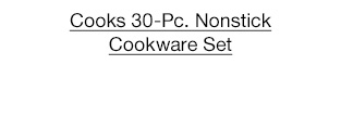 Cooks 30-piece Nonstick Cookware Set