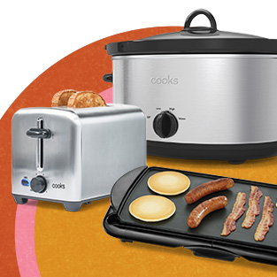 Cooks 2-Slice Stainless Steel Toaster, Griddle, 6-Qt. Slow Cooker Or Power Blender