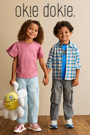 back-to-school deal. From $6.99 Babies' Or Toddlers' Okie Dokie Apparel, select styles. Coupon excluded.