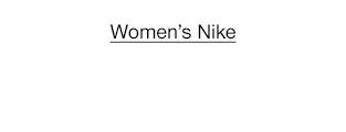 Women's Nike