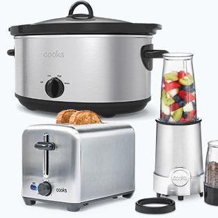 Cooks 2-Slice Stainless Steel Toaster, Griddle, 6-Qt. Slow Cooker Or Power Blender