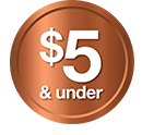 $5 & under