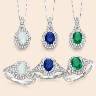 Genuine, Lab-Created &/or Simulated Gemstones