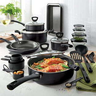 Cooks 30-Pc. Nonstick Cookware Set