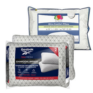 Fruit Of The Loom Or Reebok 2-pk. Charcoal Breeze Pillows