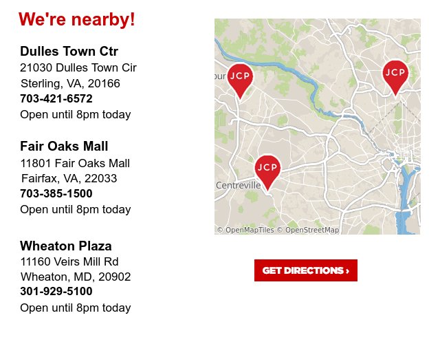 JCP Store Locator