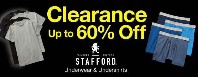 Clearance. Up to 60% Off. Underwear & undershirts