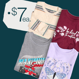 Kids' Thereabouts Long-Sleeve Graphic Tees