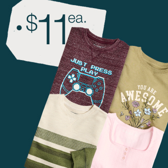 Kids' Thereabouts Thermal Or Ribbed Tees