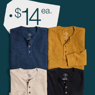 Men's Thermal Long-Sleeve Shirts