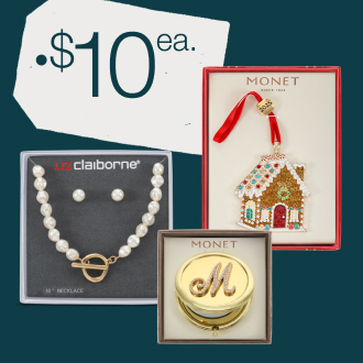 Liz Claiborne Or Monet Boxed Fashion Jewelry