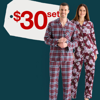 Men's Or Women's Flannel Pajama Sets