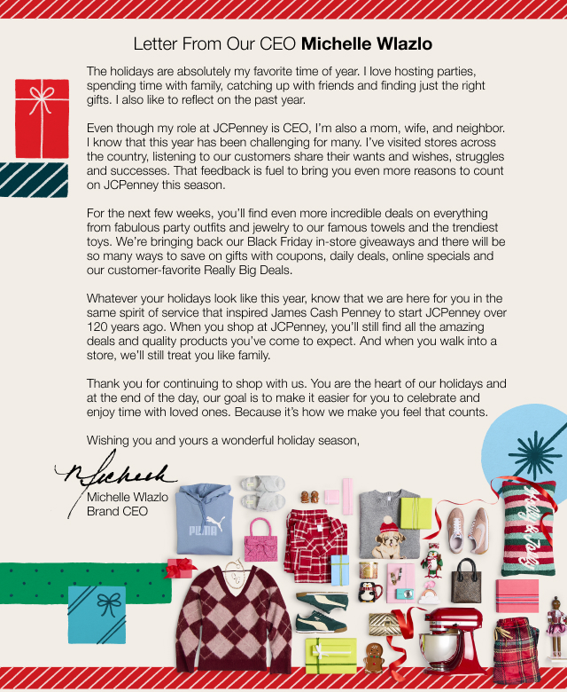 Letter From Our CEO Michelle Wlazlo