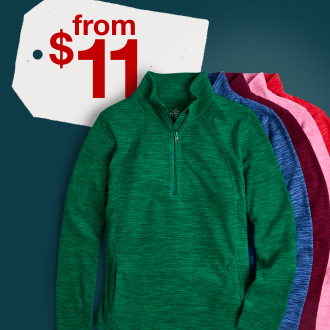 St. John's Bay 1/4-Zip Polar Fleece Pullover