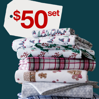 Any Size North Pole Trading Co. Or Linden Street Flannel Sheet Sets