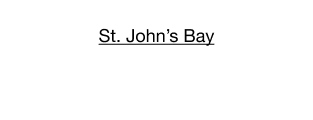 St. Johns Bay