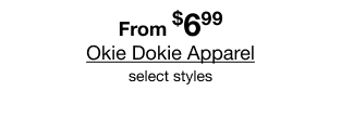 From $6.99 Okie Dokie Apparel, select styles