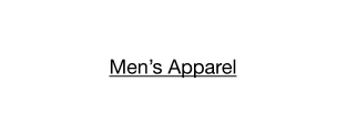 Men's Apparel