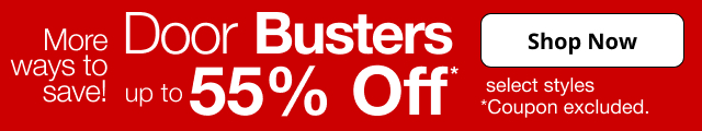 Doorbusters. Up to 55% Off. Shop Now.