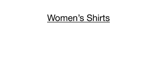 Women's Shirts