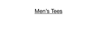 Men's Tees