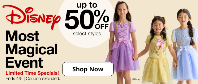 Disney Most Magical Event. Up to 50% Off select styles. Limted Time Specials! Ends 4/5. Coupon excluded. Shop Now.