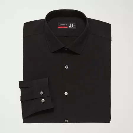 Image of J. Ferrar 360 Stretch Slim Performance Mens Slim Fit Stretch Fabric Long Sleeve Dress Shirt