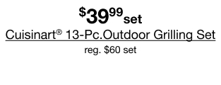 Cuisinart®   13-Pc.Outdoor Grilling Set
