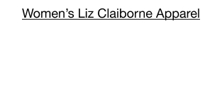 Women's Liz Claiborne Apparel