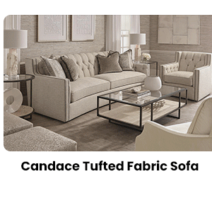 Candace Tufted Fabric Sofa 