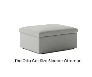 The Otto Cot Size Sleeper Ottoman