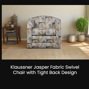 Jasper Fabric Swivel Chair 