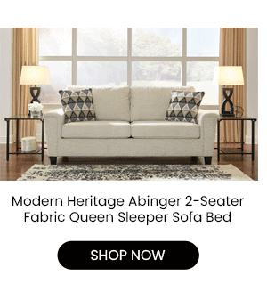 Modern Heritage Abinger 2-Seater Fabric Queen Sleeper Sofa Bed
