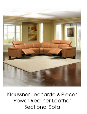Klaussner Leonardo 6 Pieces Power Recliner Sofa