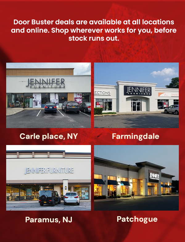 Door buster deals are available at all locations and online.