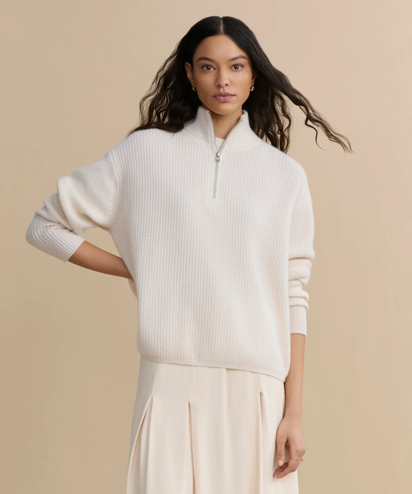Image of Cashmere Half Zip
