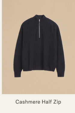 Cashmere Half Zip