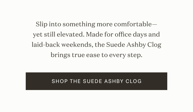 Suede Ashby Clog