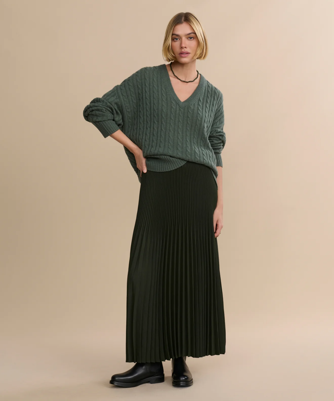 Image of Pleated Skirt