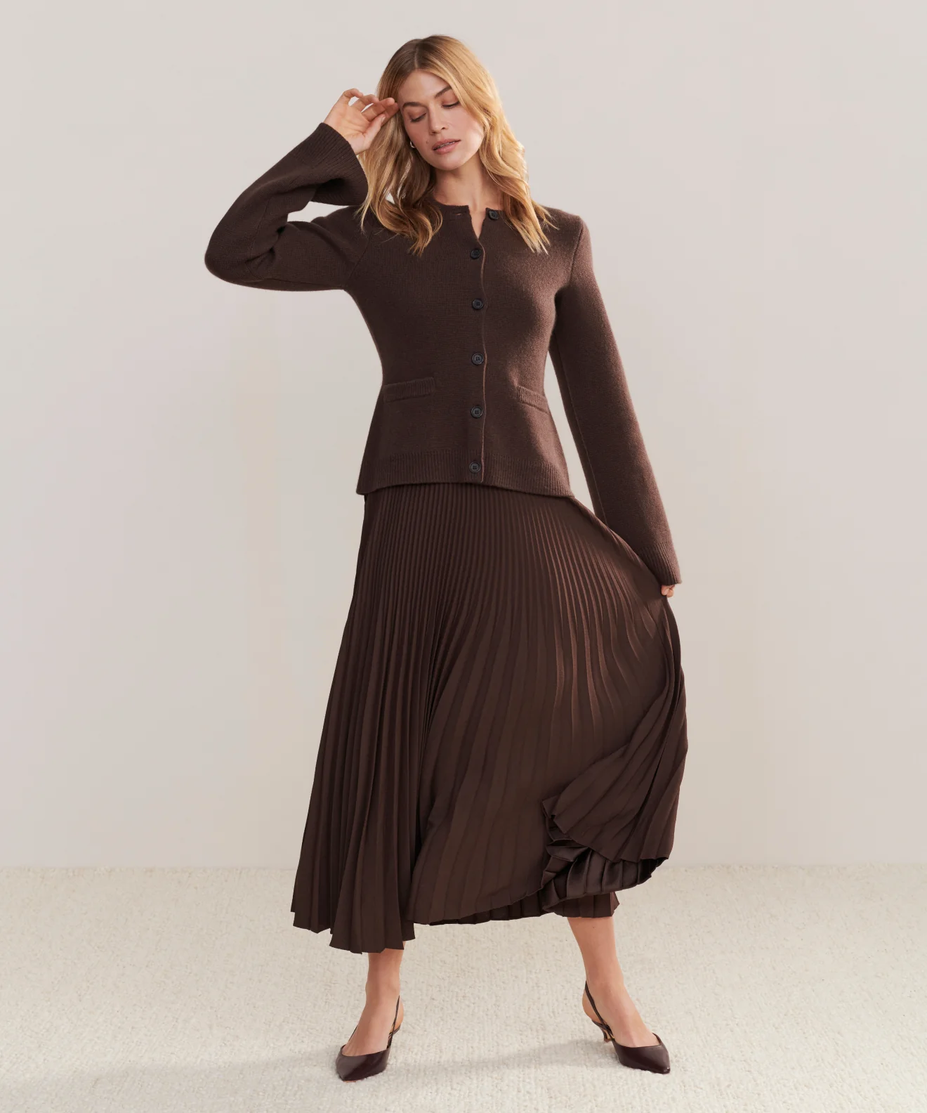Image of Pleated Skirt