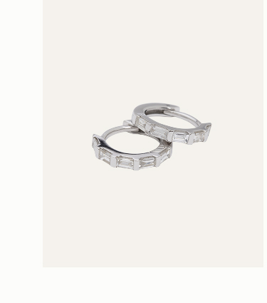 Merit Baguette Hoops