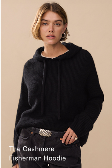 Cashmere Fisherman Hoodie