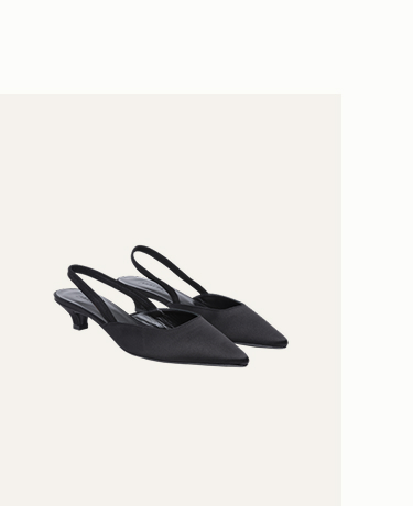 Satin Kitten Heel