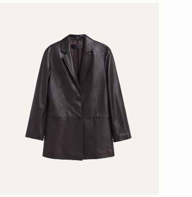 Leather Brooke Blazer
