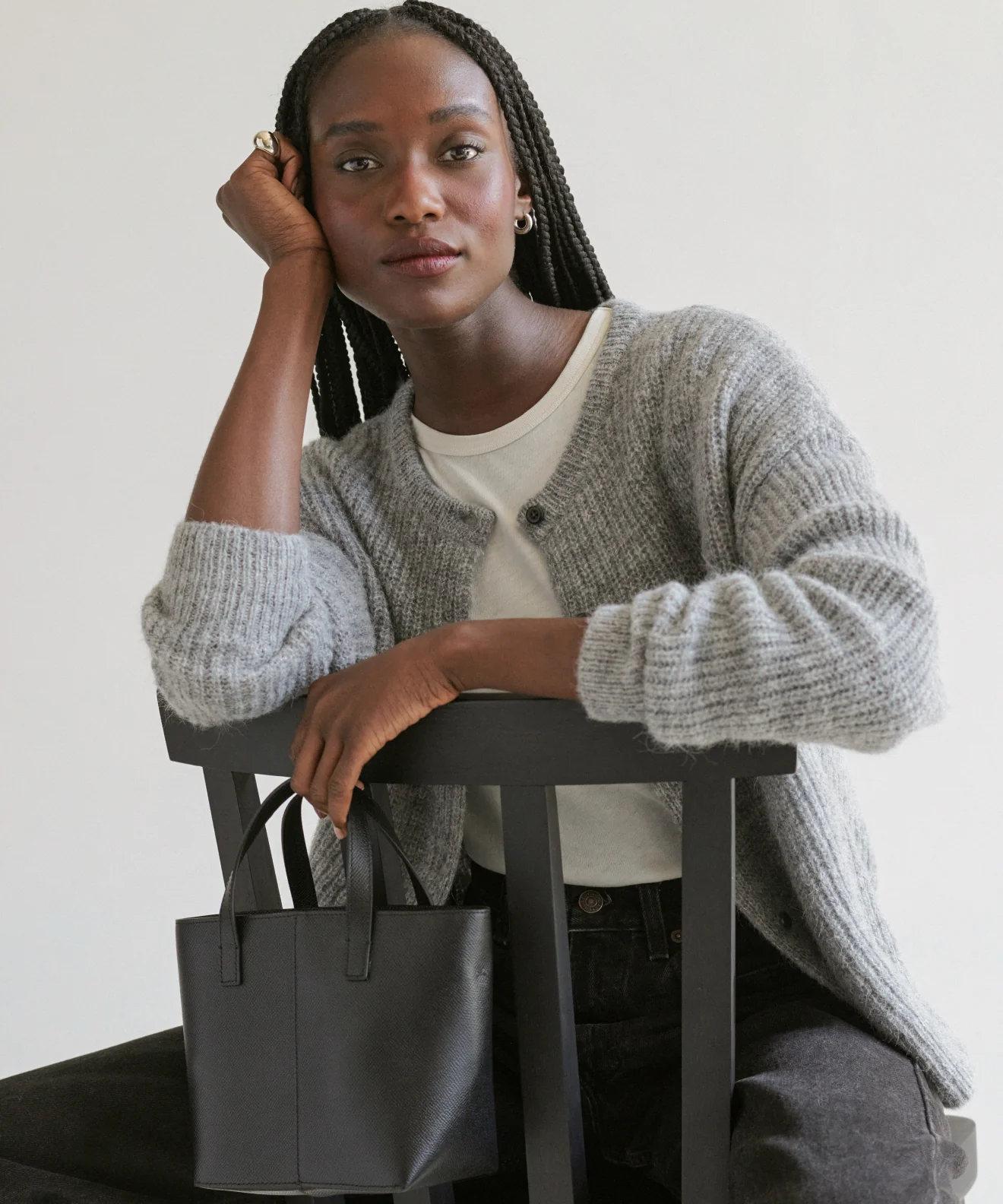 Image of Hayes Crewneck Cardigan