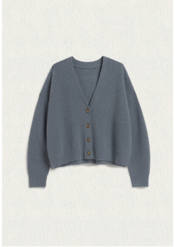 Cropped Cashmere Cocoon Cardigan