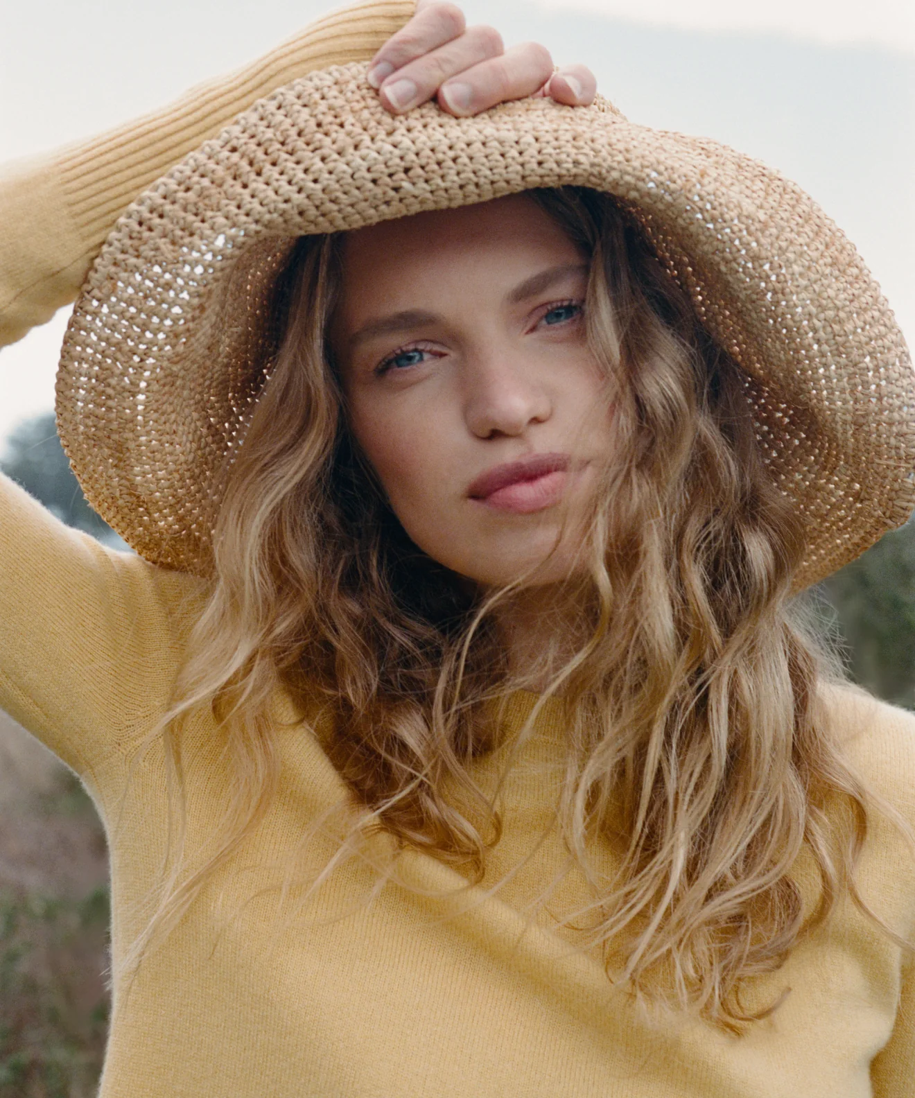 Image of Crochet Raffia Sun Hat
